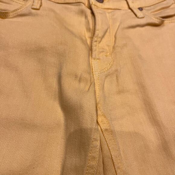 Mother The Runaway Pop Yellow Flare Jeans Sz 28 Casual Denim - Picture 4 of 11